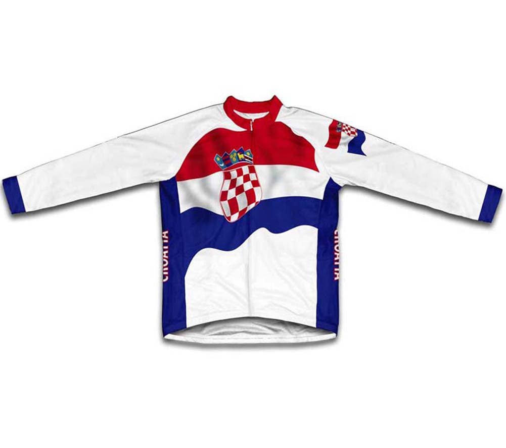 Croatia Flag Cycling Jersey for Men and Women