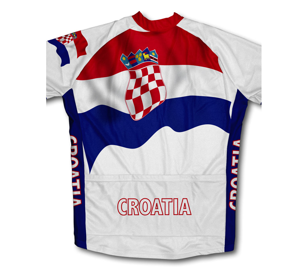 Croatia Flag Cycling Jersey for Men and Women