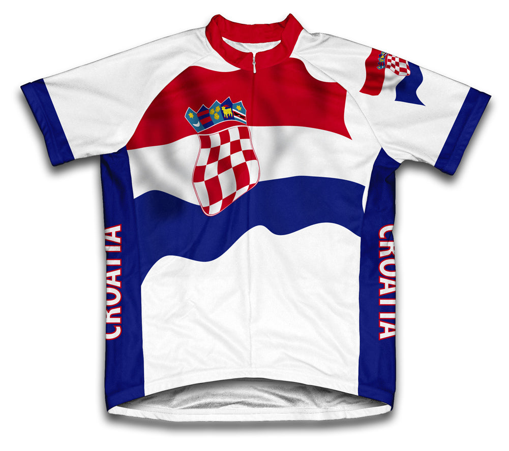 Croatia Flag Cycling Jersey for Men and Women