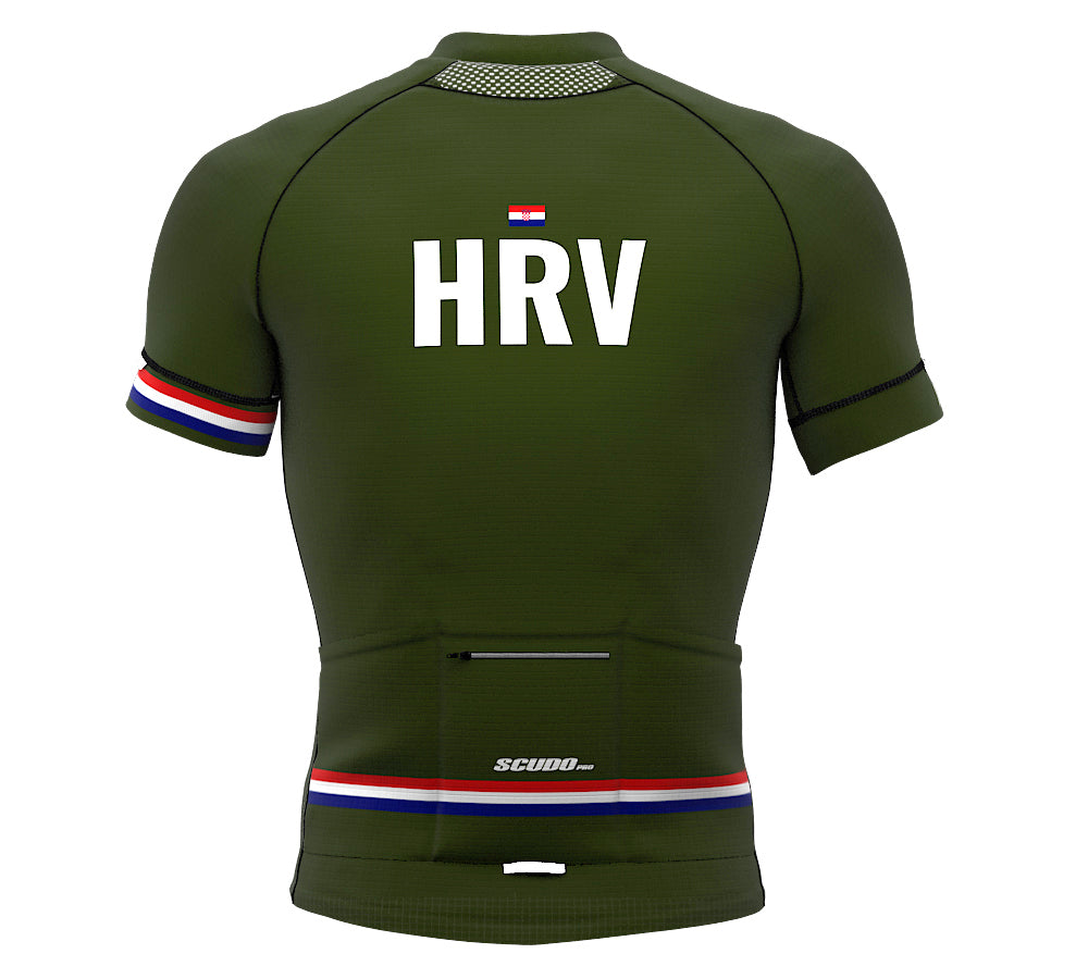 Croatia Green CODE Short Sleeve Cycling PRO Jersey for Men and Women
