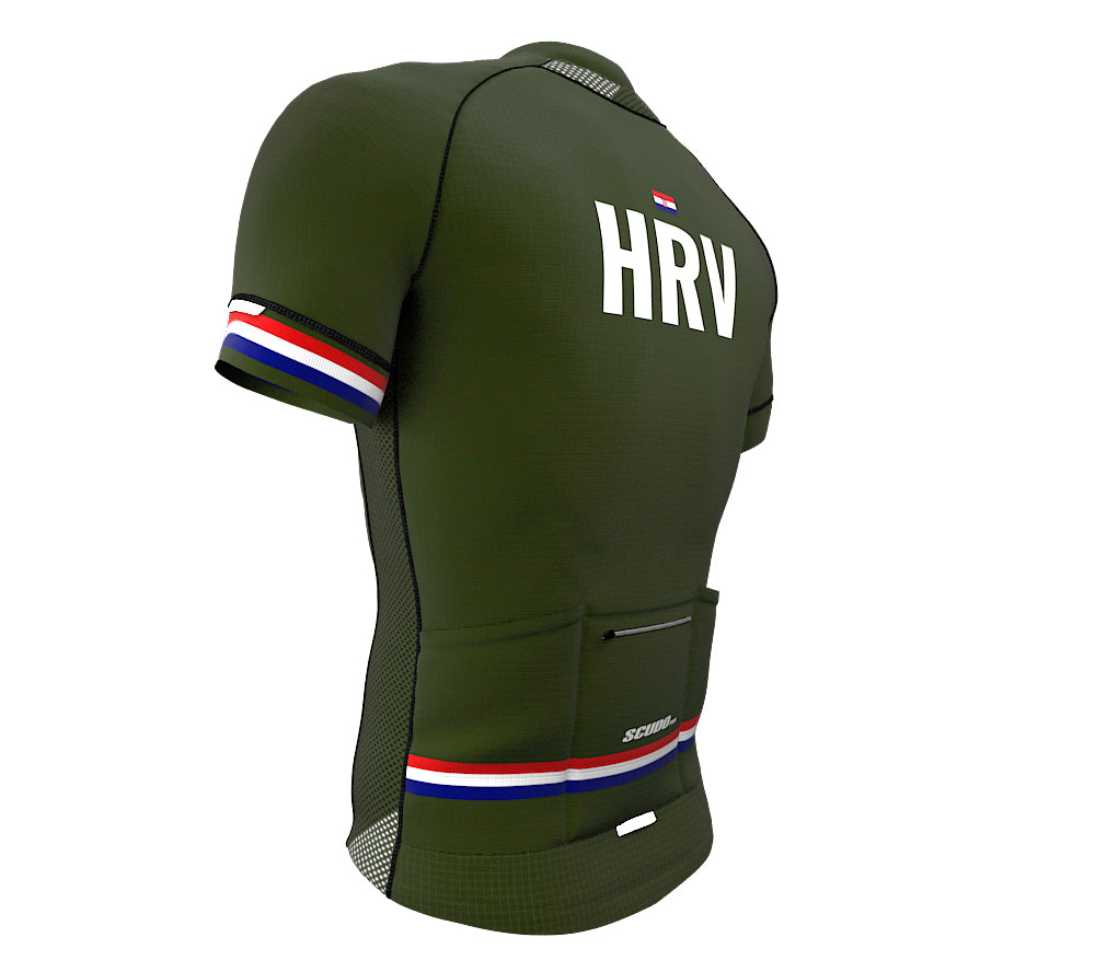 Croatia Green CODE Short Sleeve Cycling PRO Jersey for Men and Women