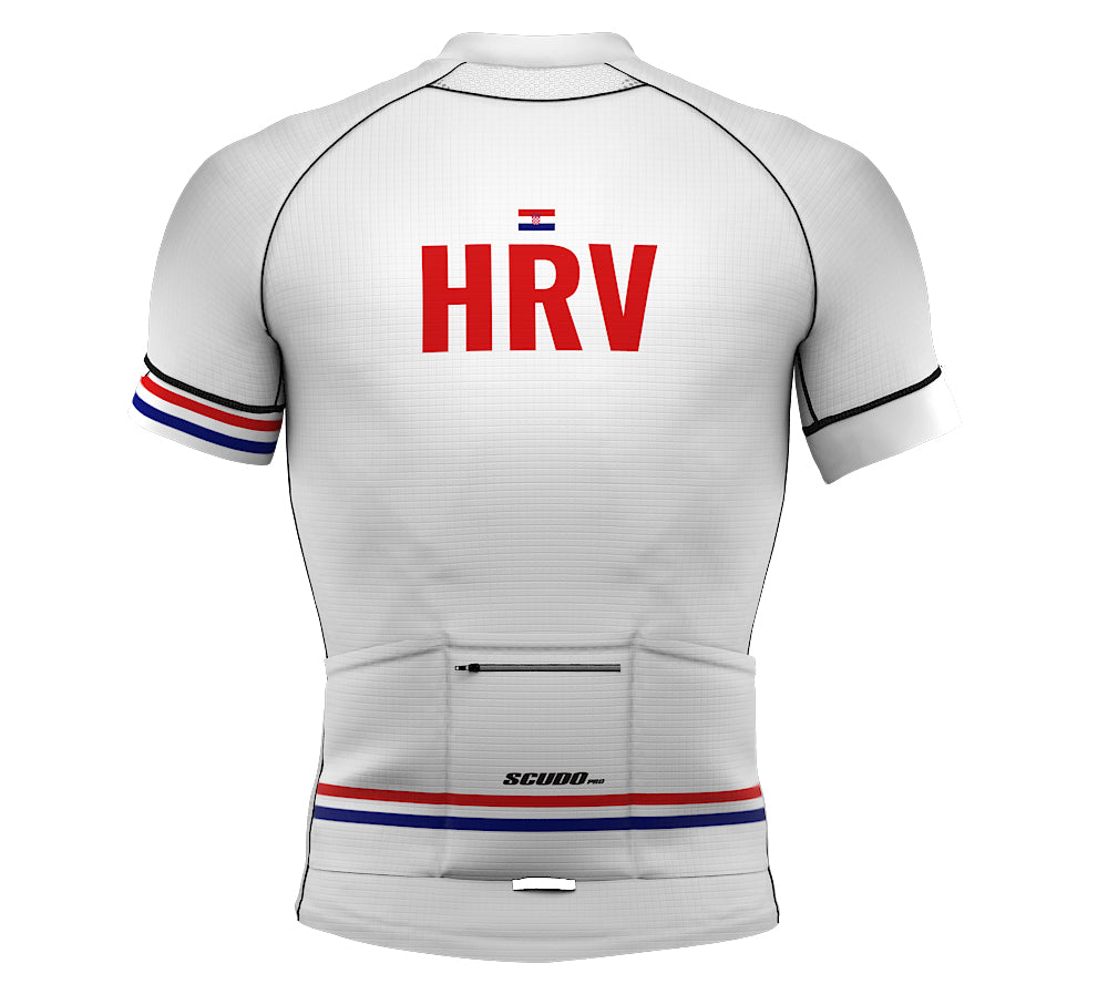 Croatia White CODE Short Sleeve Cycling PRO Jersey for Men and Women