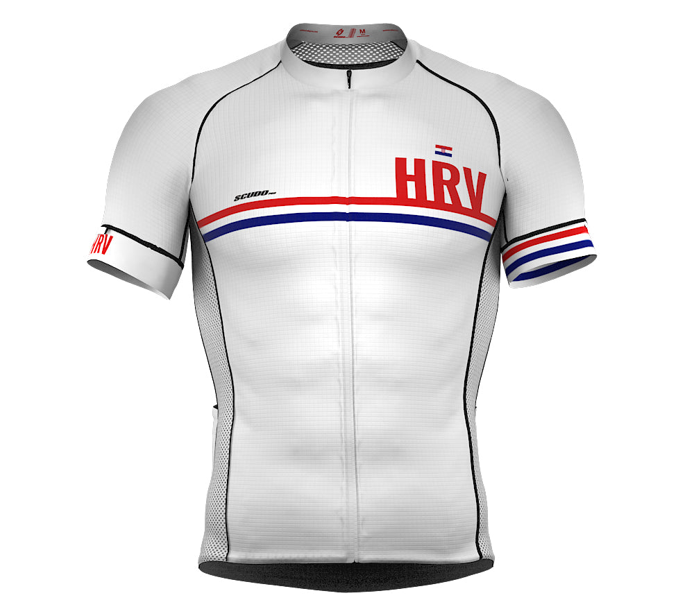 Croatia White CODE Short Sleeve Cycling PRO Jersey for Men and WomenCroatia White CODE Short Sleeve Cycling PRO Jersey for Men and Women