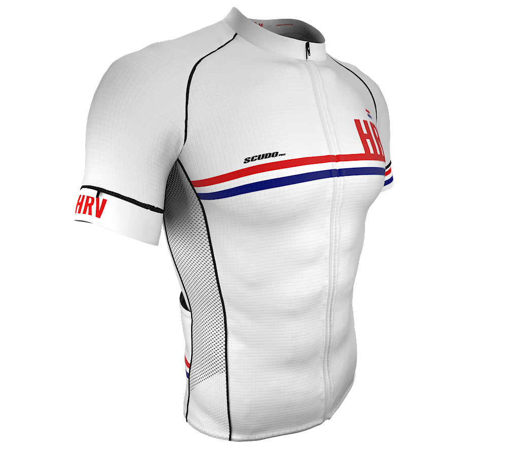 Croatia White CODE Short Sleeve Cycling PRO Jersey for Men and Women