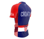 Croatia  Full Zipper Bike Short Sleeve Cycling Jersey