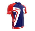 Croatia  Full Zipper Bike Short Sleeve Cycling Jersey