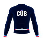 ScudoPro Pro Thermal Long Sleeve Cycling Jersey Country CODE Cuba Blue | Men and Women