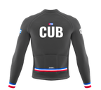 ScudoPro Pro Thermal Long Sleeve Cycling Jersey Country CODE Cuba Gray | Men and Women