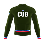 ScudoPro Pro Thermal Long Sleeve Cycling Jersey Country CODE Cuba Green | Men and Women