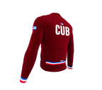 ScudoPro Pro Thermal Long Sleeve Cycling Jersey Country CODE Cuba Vine | Men and Women