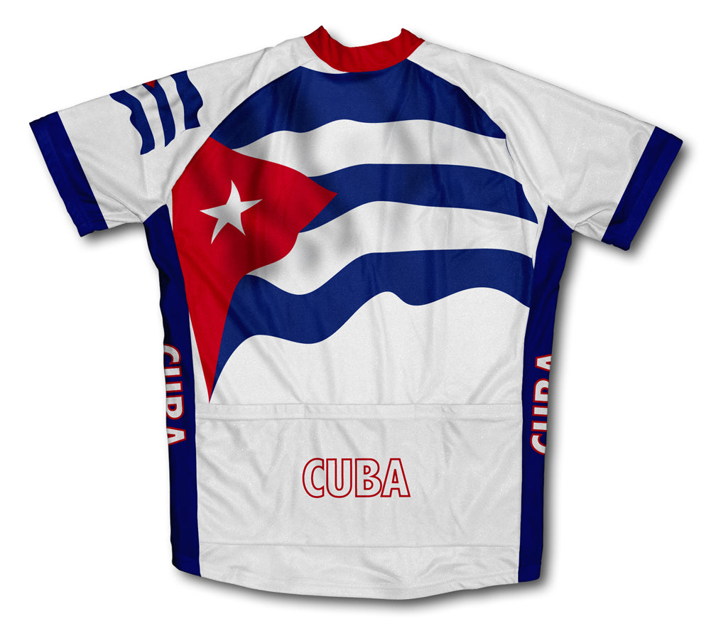 Cuba Flag Cycling Jersey for Men and Women