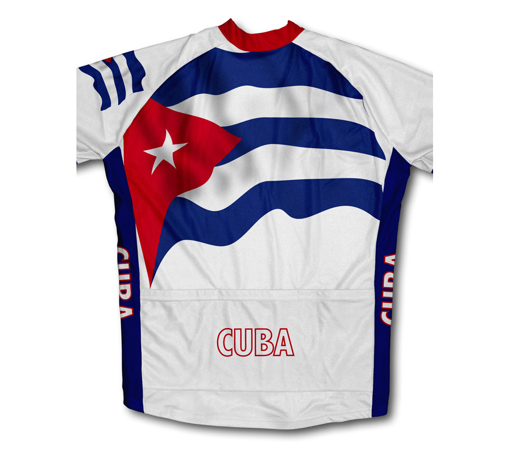 Cuba Flag Cycling Jersey for Men and Women