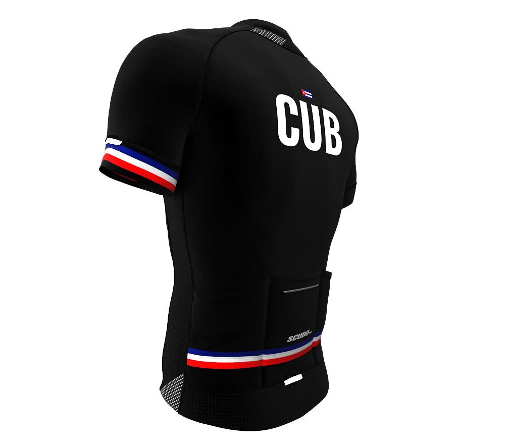 Cuba Black CODE Short Sleeve Cycling PRO Jersey for Men and Women