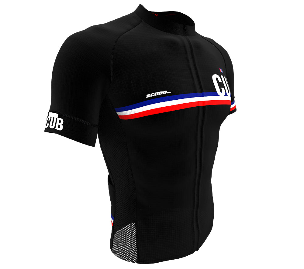 Cuba Black CODE Short Sleeve Cycling PRO Jersey for Men and Women