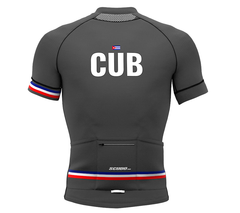 Cuba Gray CODE Short Sleeve Cycling PRO Jersey for Men and Women
