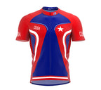 Cuba  Full Zipper Bike Short Sleeve Cycling Jersey