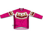 Cup Cake Short Sleeve Cycling Jersey for Men and Women