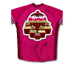 Cup Cake Short Sleeve Cycling Jersey for Men and Women