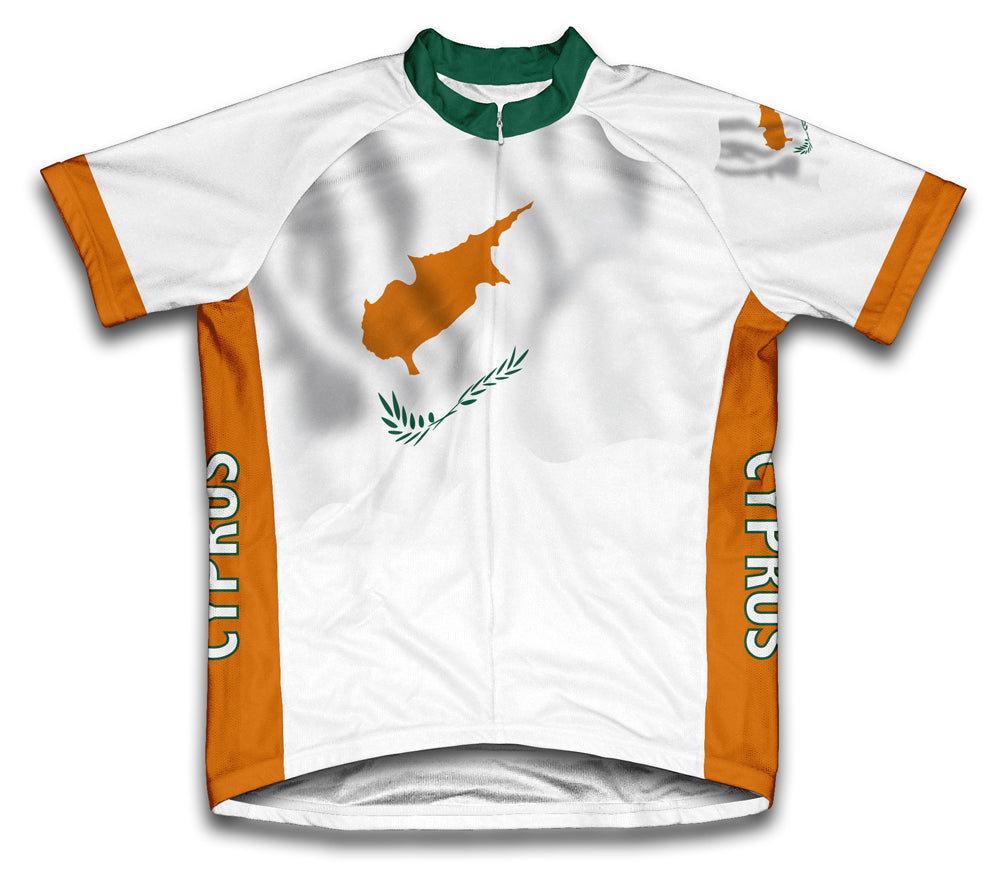 Cyprus Flag Cycling Jersey for Men and Women