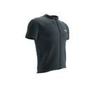Chroma Contrast |  Short Sleeve Cycling Jersey Dark Blue - Black zip - Gray seam | Men and Women