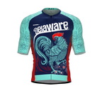 ScudoPro Pro-Elite Short Sleeve Cycling Jersey Delaware USA State Icon landmark symbol identity  | Men and Women