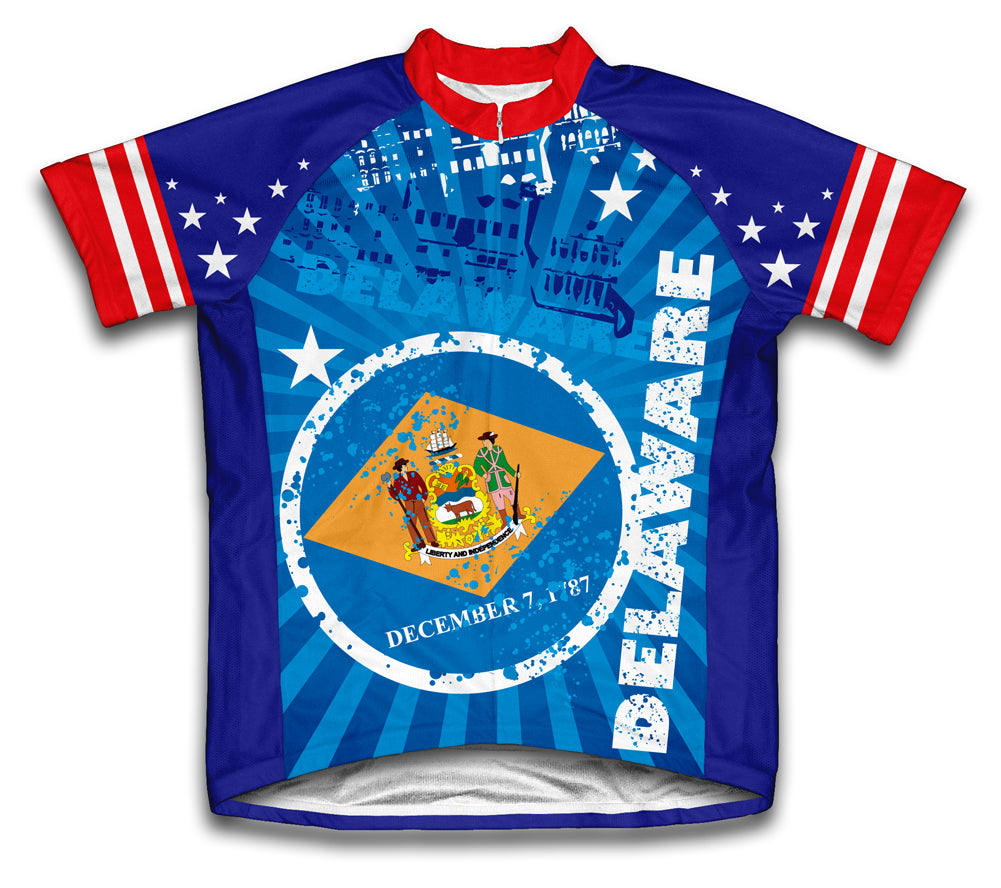 Delaware Short Sleeve Cycling Jersey for Men and Women