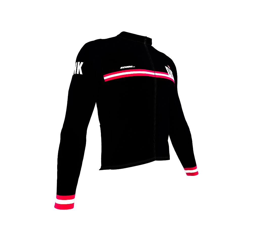 ScudoPro Pro Thermal Long Sleeve Cycling Jersey Country CODE Denmark Black | Men and Women
