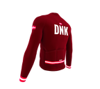 ScudoPro Pro Thermal Long Sleeve Cycling Jersey Country CODE Denmark Vine | Men and Women