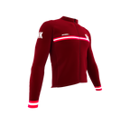 ScudoPro Pro Thermal Long Sleeve Cycling Jersey Country CODE Denmark Vine | Men and Women