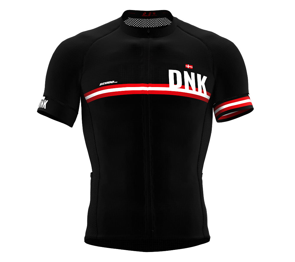Denmark Black CODE Short Sleeve Cycling PRO Jersey for Men and WomenDenmark Black CODE Short Sleeve Cycling PRO Jersey for Men and Women