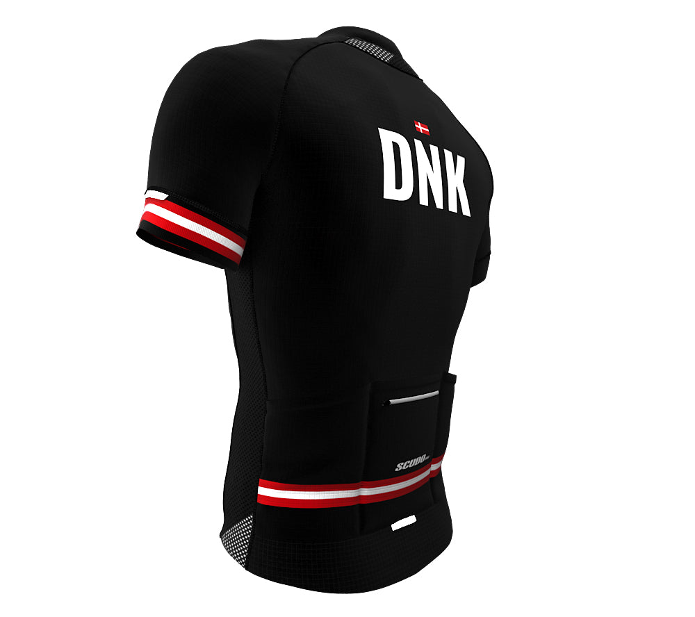 Denmark Black CODE Short Sleeve Cycling PRO Jersey for Men and Women