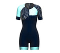 Diagonals Ice Blue Scudopro Cycling Skin Suit Short Sleeve for WomanDiagonals Ice Blue Scudopro Cycling Skin Suit Short Sleeve for Woman