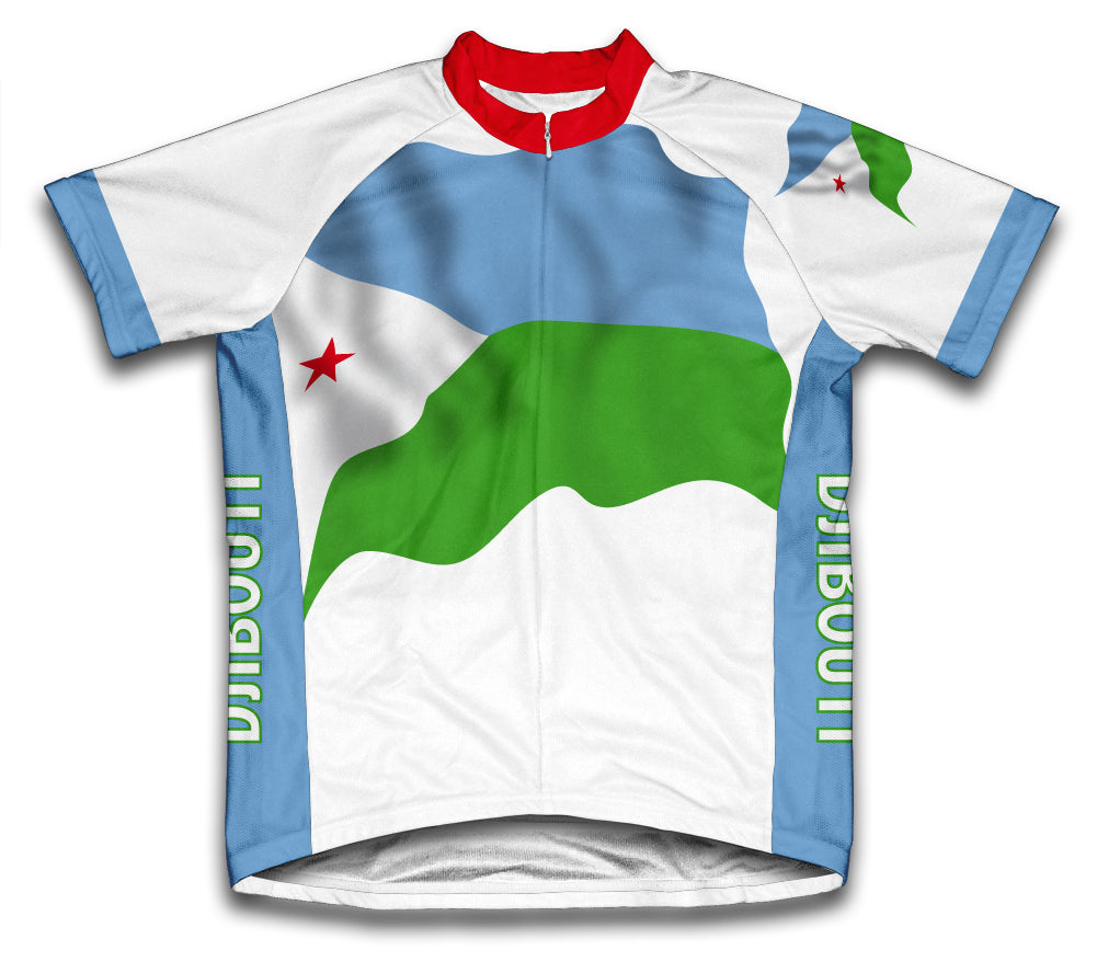 Djibouti Flag Cycling Jersey for Men and Women