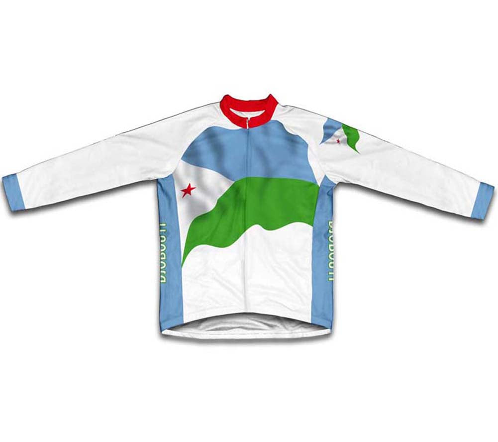 Djibouti Flag Cycling Jersey for Men and Women