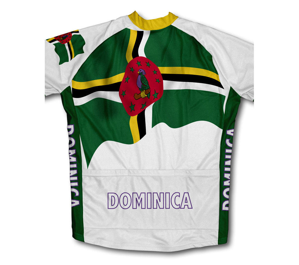 Dominica Flag Cycling Jersey for Men and Women
