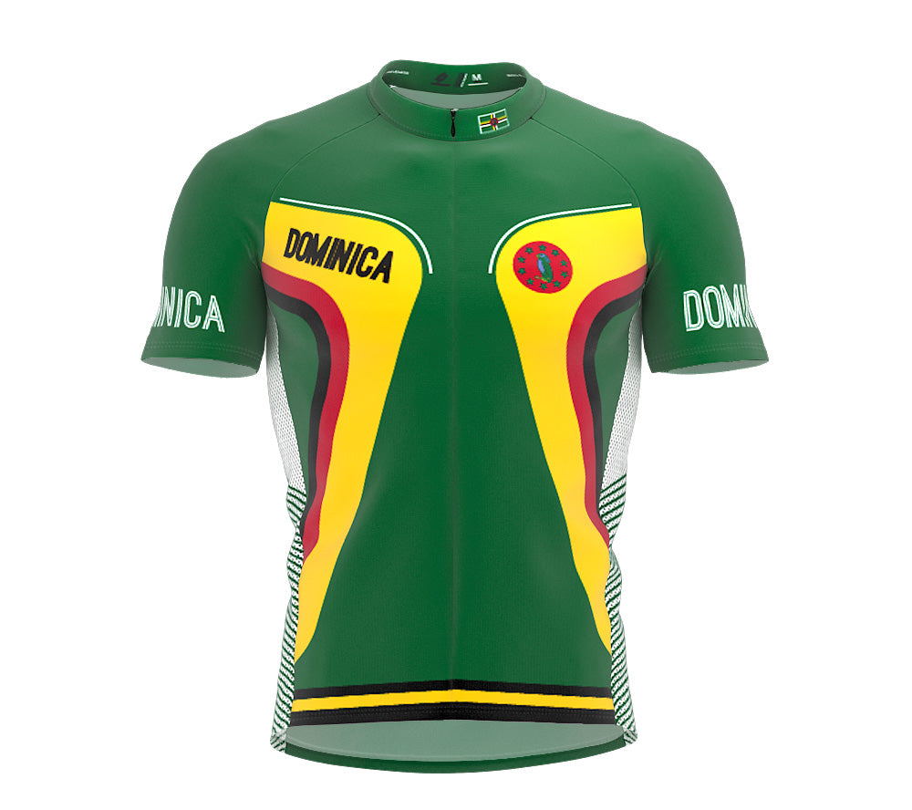 Dominica  Full Zipper Bike Short Sleeve Cycling Jersey