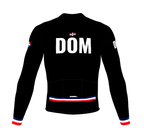 ScudoPro Pro Thermal Long Sleeve Cycling Jersey Country CODE Dominican Republic Black | Men and Women