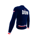 ScudoPro Pro Thermal Long Sleeve Cycling Jersey Country CODE Dominican Republic Blue | Men and Women