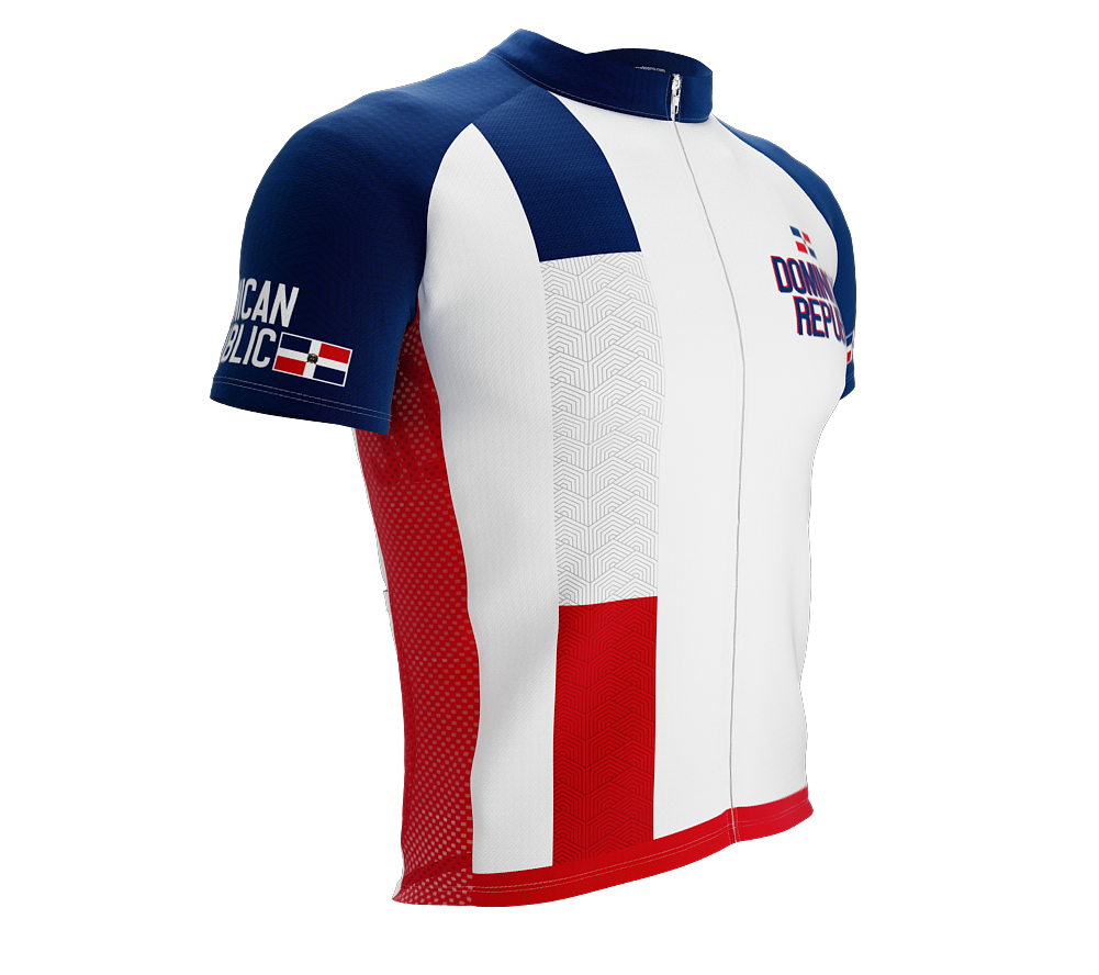 Dominican Republic Flag Short Sleeve Cycling Jersey Cycling Jersey for Men  And Women – ScudoPro ScudoPro