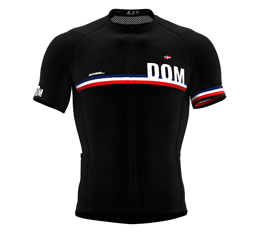 Dominican Republic Black CODE Short Sleeve Cycling PRO Jersey for Men and WomenDominican Republic Black CODE Short Sleeve Cycling PRO Jersey for Men and Women