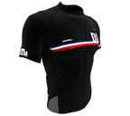 Dominican Republic Black CODE Short Sleeve Cycling PRO Jersey for Men and Women