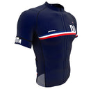 Dominican Republic Blue CODE Short Sleeve Cycling PRO Jersey for Men and Women