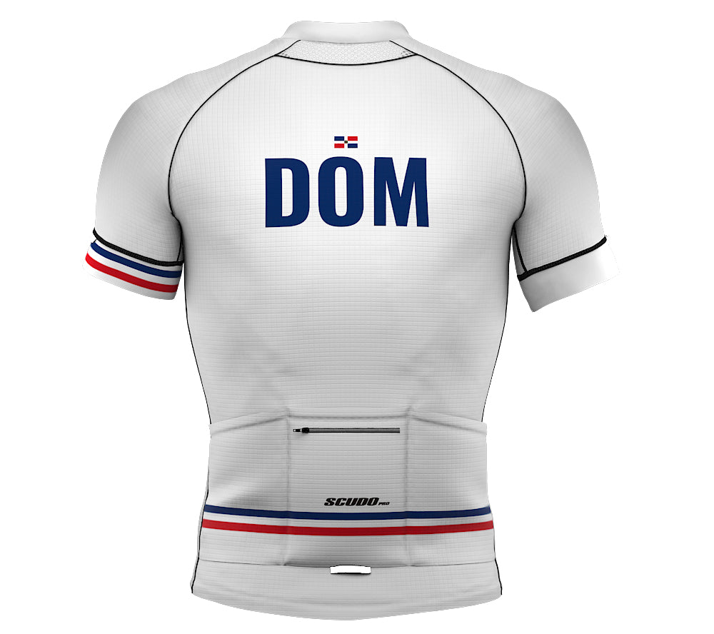 Dominican Republic White CODE Short Sleeve Cycling PRO Jersey for Men and Women
