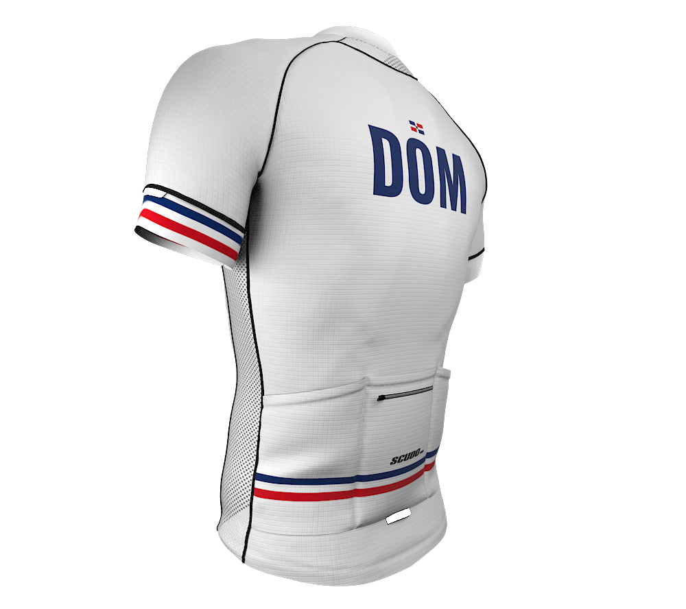 Dominican Republic White CODE Short Sleeve Cycling PRO Jersey for Men and Women
