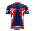 Dominican Republic  Full Zipper Bike Short Sleeve Cycling Jersey