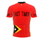 East Timor  Full Zipper Bike Short Sleeve Cycling Jersey