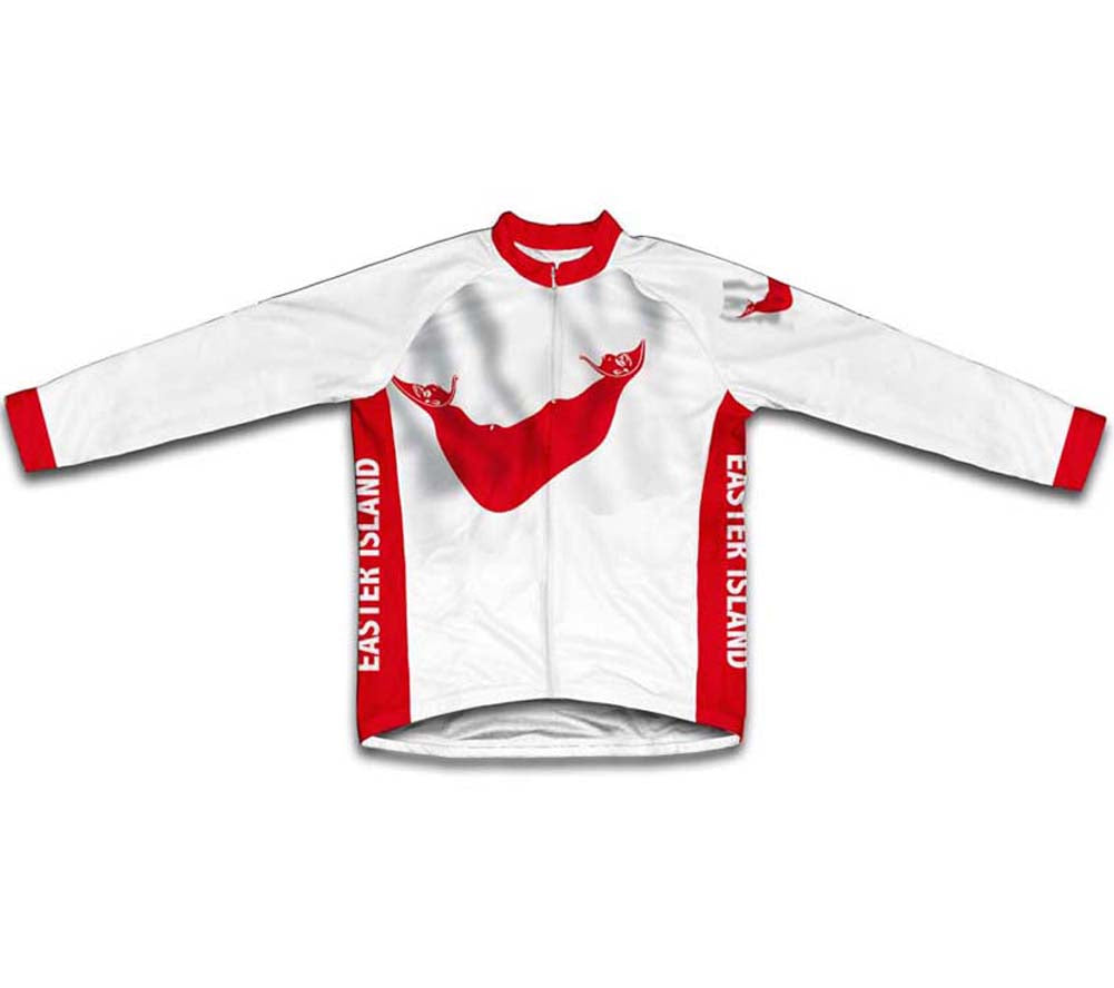 Easter Island Flag Cycling Jersey for Men and Women