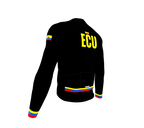 ScudoPro Pro Thermal Long Sleeve Cycling Jersey Country CODE Ecuador Black | Men and Women
