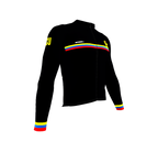 ScudoPro Pro Thermal Long Sleeve Cycling Jersey Country CODE Ecuador Black | Men and Women