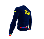 ScudoPro Pro Thermal Long Sleeve Cycling Jersey Country CODE Ecuador Blue | Men and Women